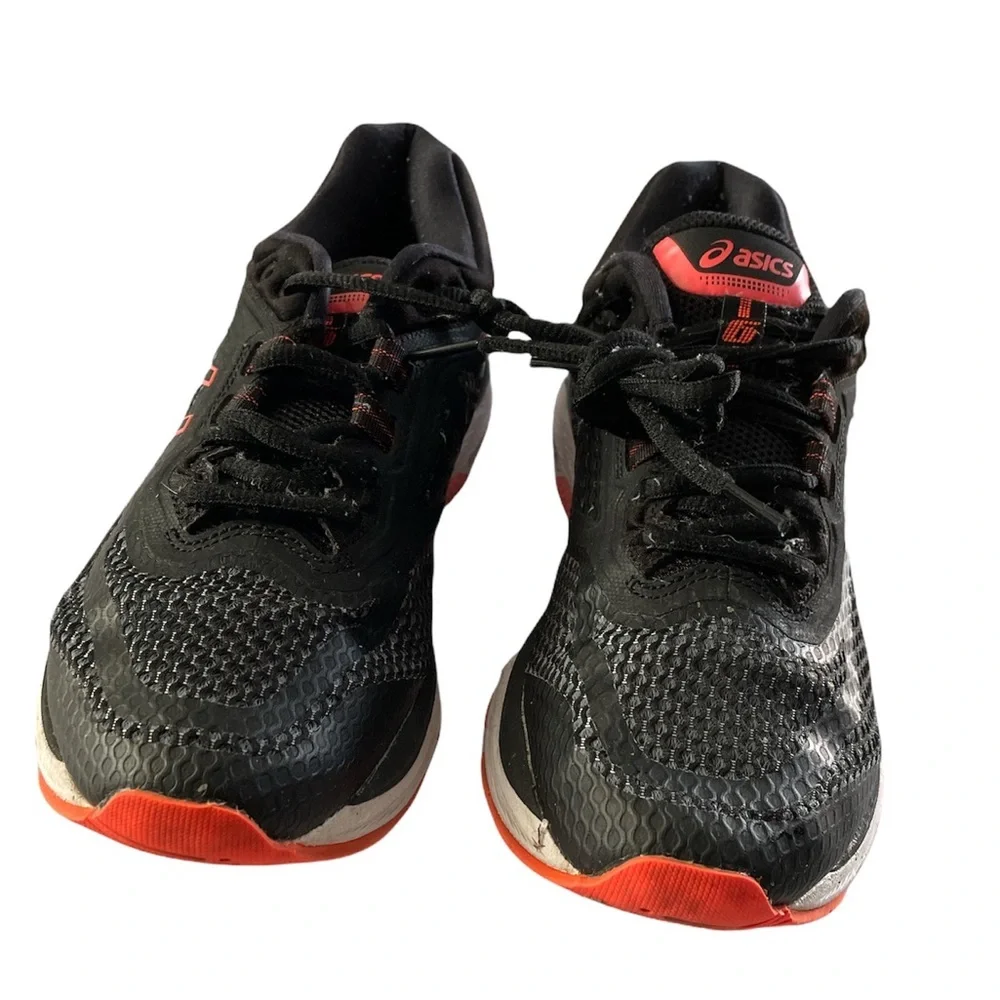 Asics black orange